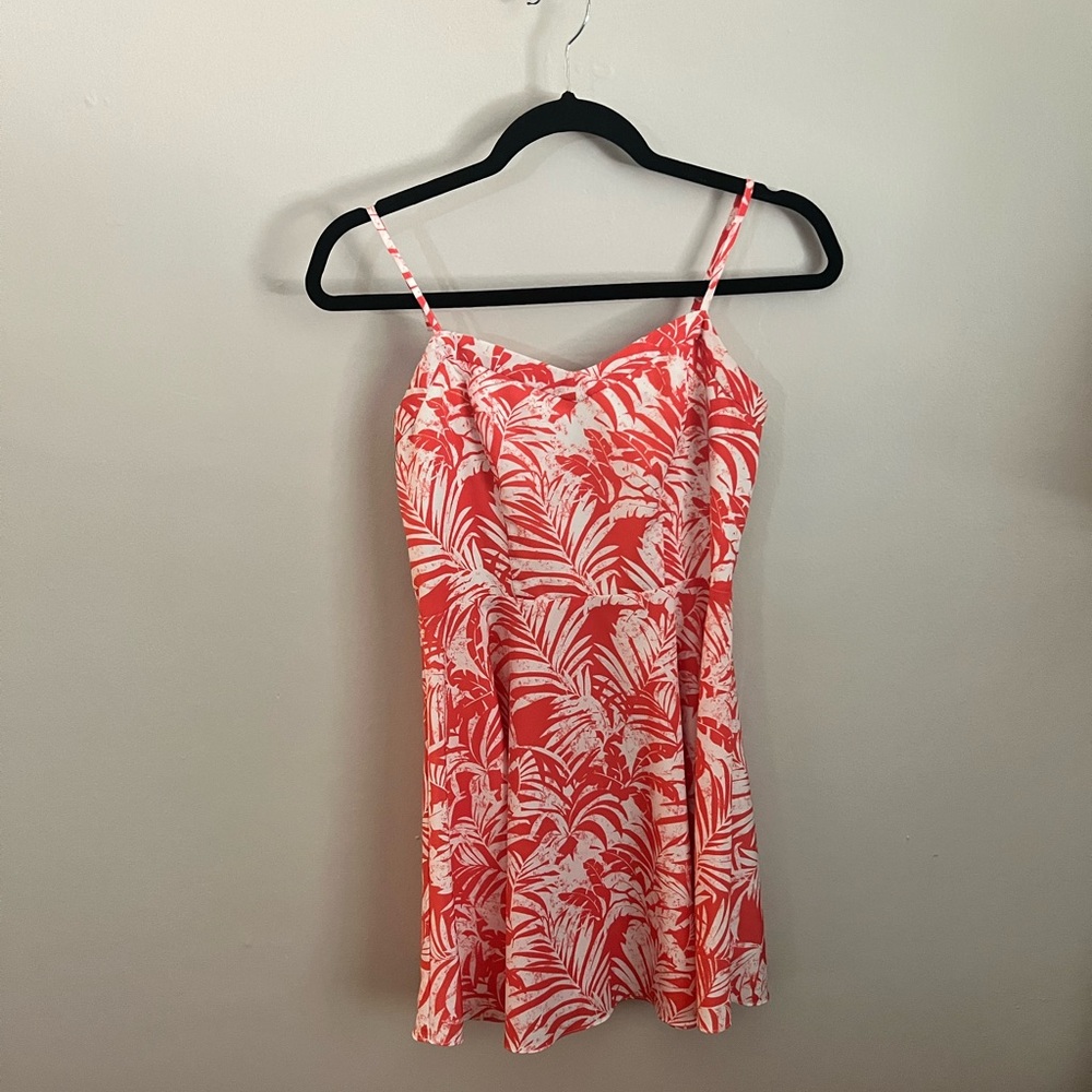 Peach/pink palm tree American Eagle dress